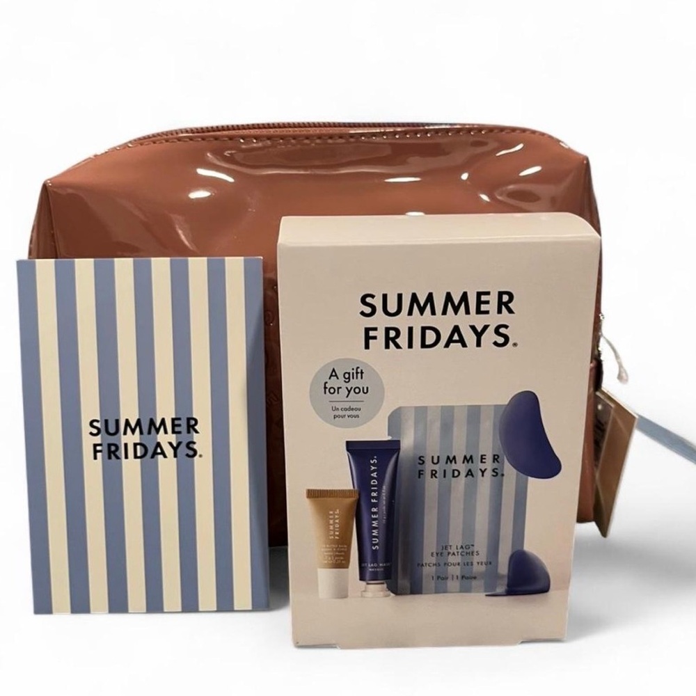 GAP x Summer Fridays Sleek Nude Cosmetic Bag
